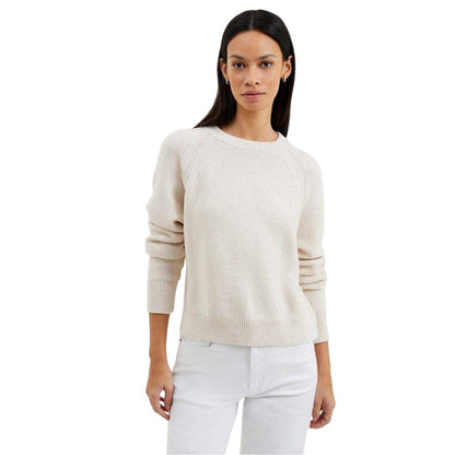 Oatmeal - Front - French Connection Womens-Ladies Mozart Cotton Jumper