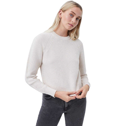 White - Front - French Connection Womens-Ladies Mozart Cotton Jumper