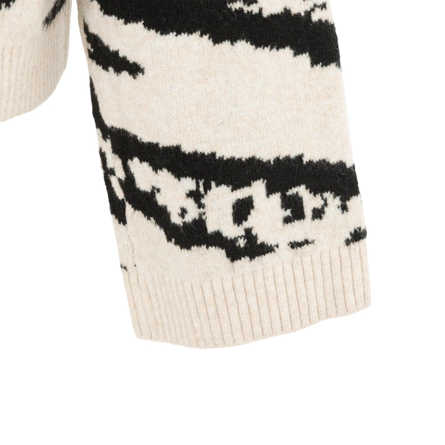 Beige-Black - Lifestyle - Biba Womens-Ladies Zebra Print Jumper