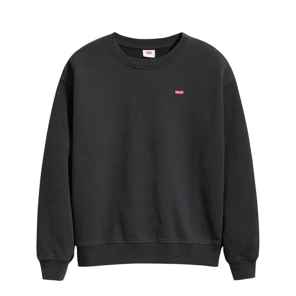 Black - Front - Levis Womens-Ladies Crew Neck Standard Sweatshirt