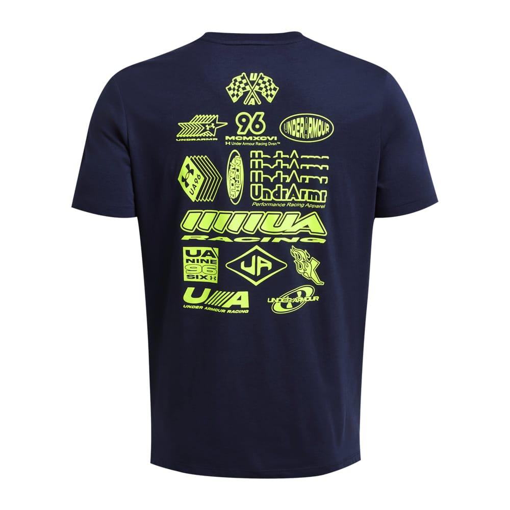 Blue - Back - Under Armour Mens Run Anywhere Short-Sleeved T-Shirt