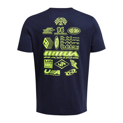 Blue - Back - Under Armour Mens Run Anywhere Short-Sleeved T-Shirt