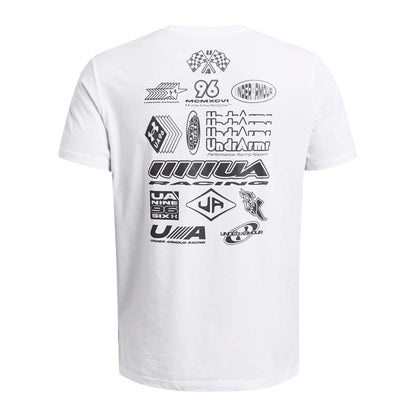 White - Back - Under Armour Mens Run Anywhere Short-Sleeved T-Shirt
