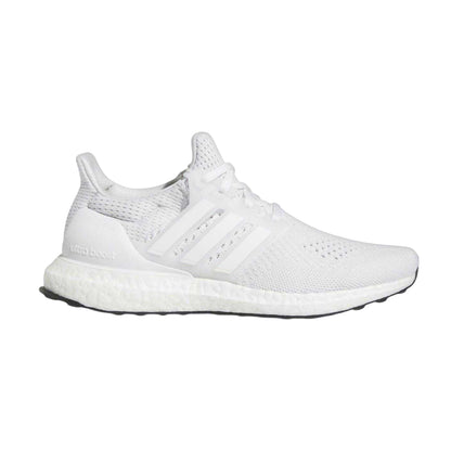 White - Front - Adidas Womens-Ladies Ultraboost 1.0 3 Stripes Running Shoes