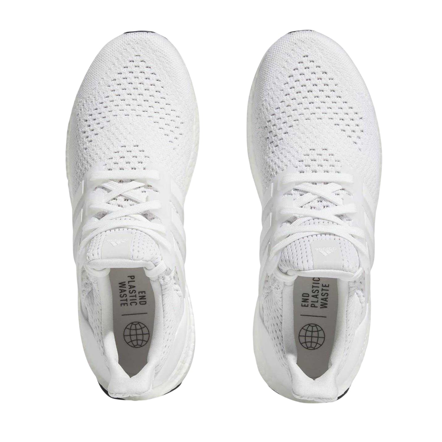 White - Side - Adidas Womens-Ladies Ultraboost 1.0 3 Stripes Running Shoes