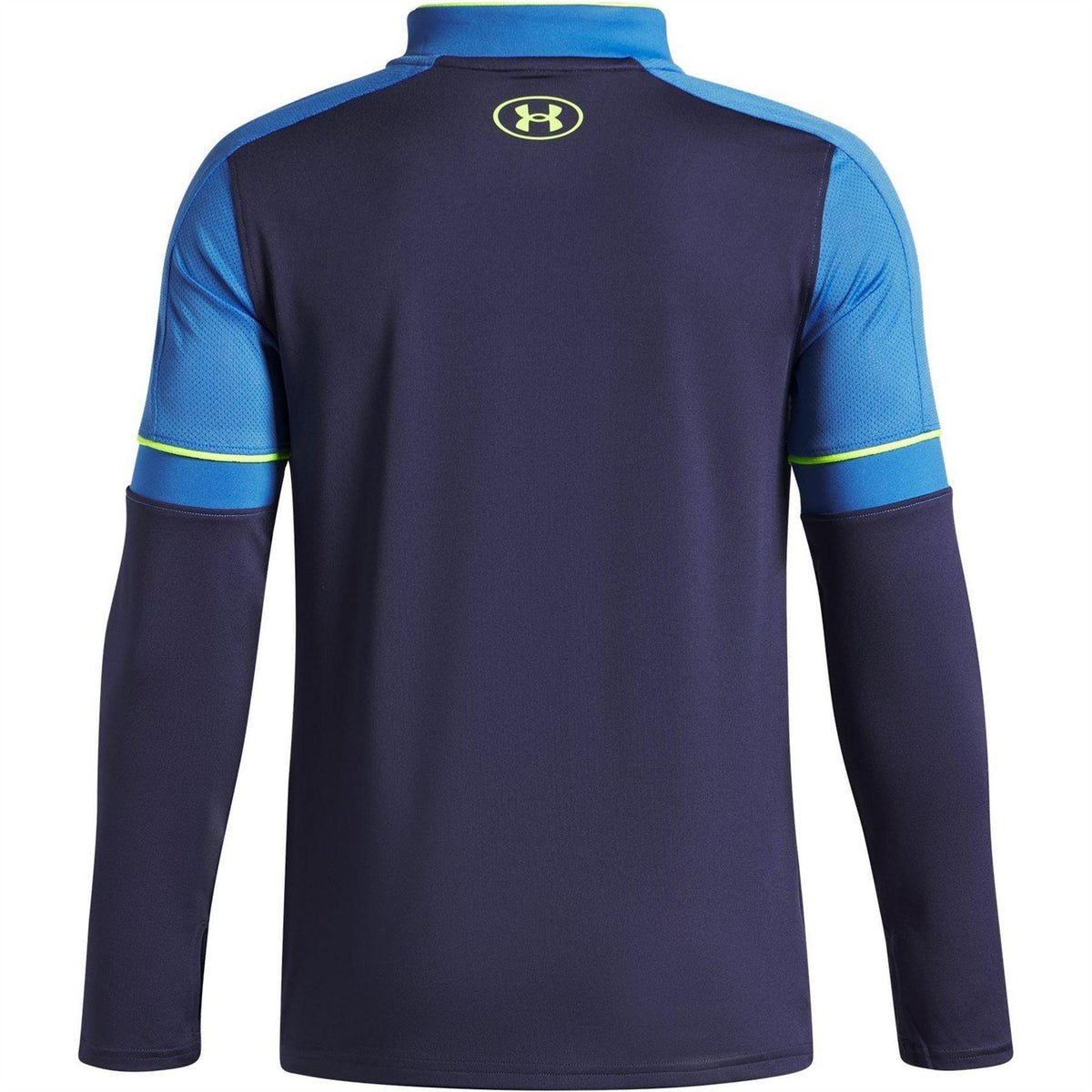 Blue - Back - Under Armour Childrens-Kids Quarter Zip Training Track Top