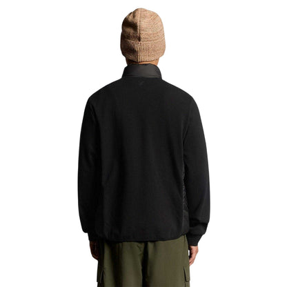 Black - Back - Lyle & Scott Mens Relaxed Fit Hybrid Jacket