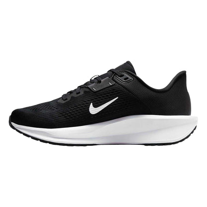 Black-White - Side - Nike Womens-Ladies Quest 6 Running Shoes
