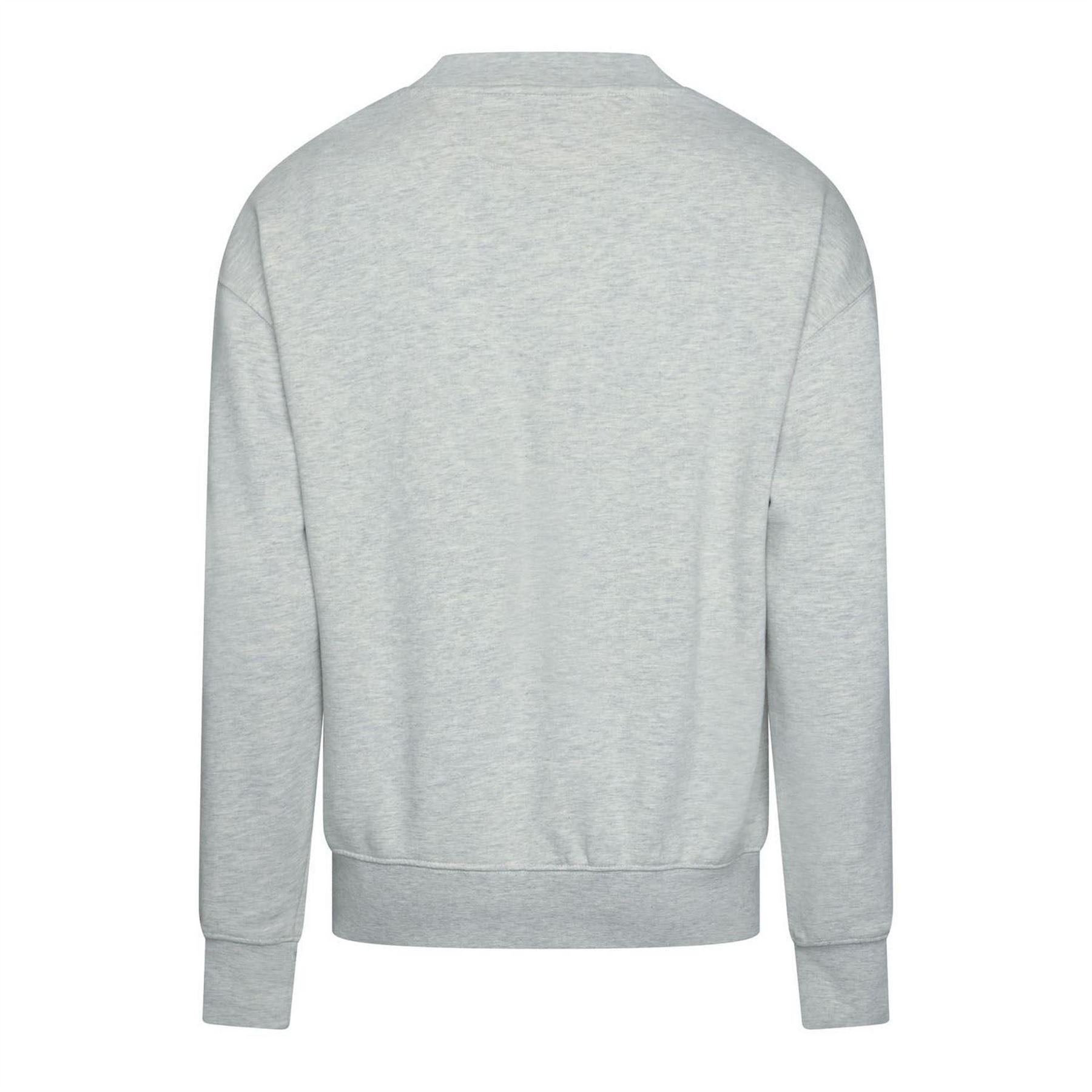 Grey - Back - Replay Mens Cotton Relaxed Fit Sweatshirt