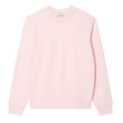 Pink - Front - Lacoste Unisex Adult Logo Fleece Sweatshirt