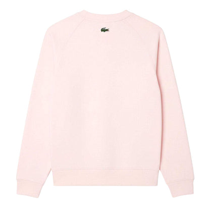 Pink - Back - Lacoste Unisex Adult Logo Fleece Sweatshirt