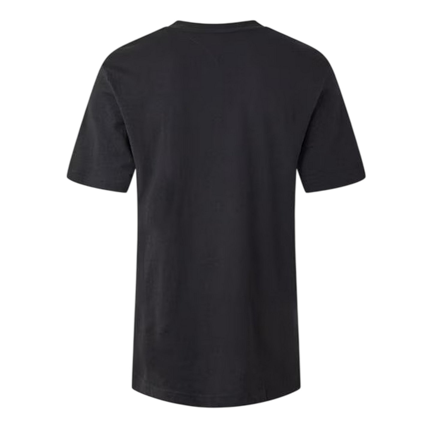 Black - Back - Tommy Hilfiger Mens 1985 Lettering Crew Neck Regular T-Shirt