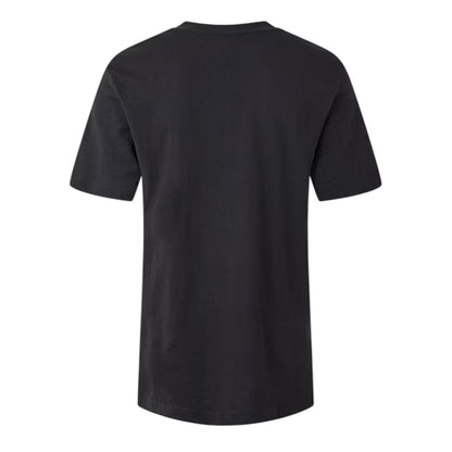 Black - Back - Tommy Hilfiger Mens 1985 Lettering Crew Neck Regular T-Shirt
