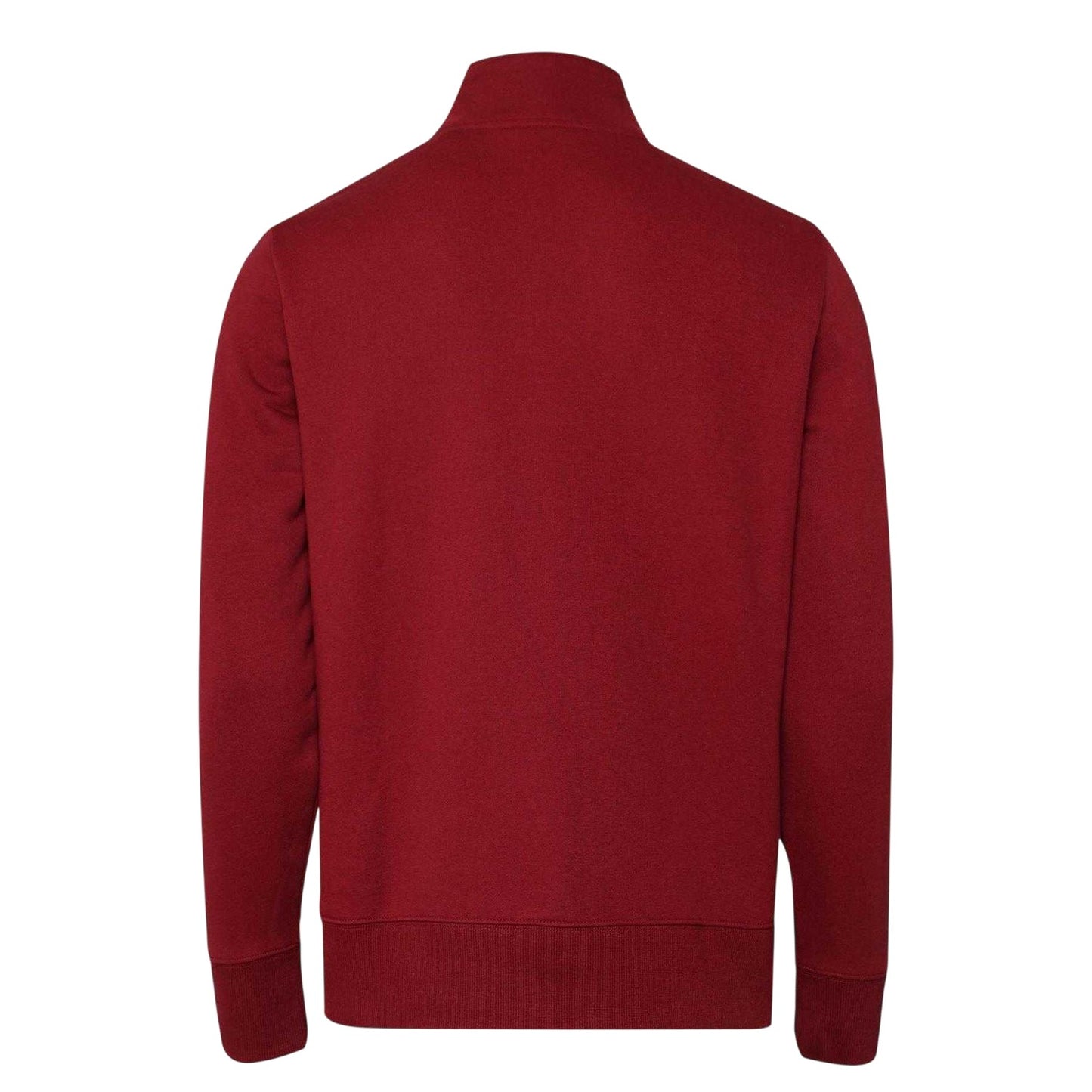 Red - Back - Gant Mens Graphic Half Zip Regular Sweatshirt