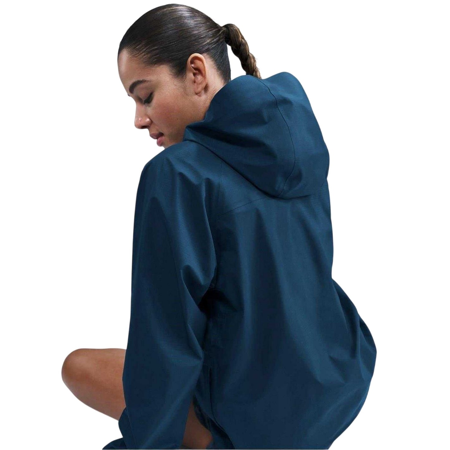Navy-Taupe - Back - Nike Womens-Ladies Trail Hooded Jacket