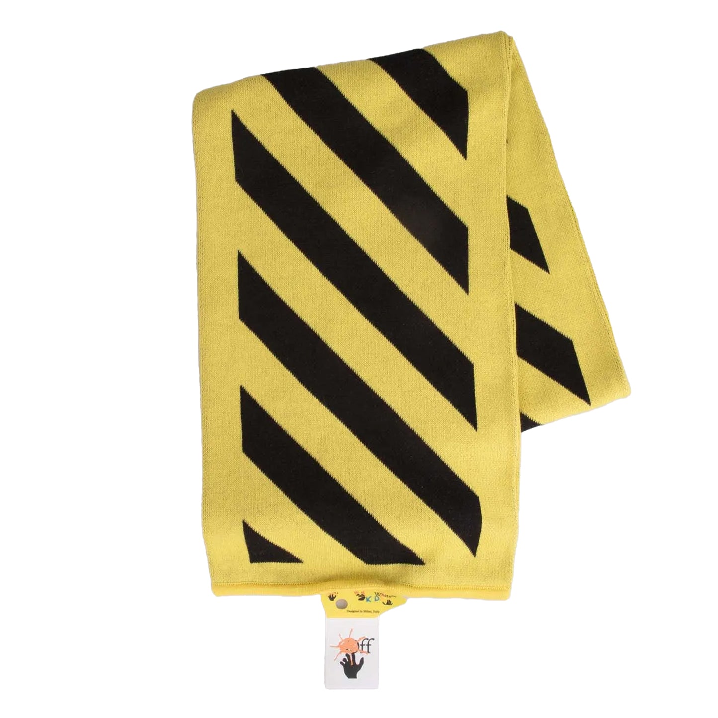 Yellow-Black - Front - Off White Arrow Diagonal Scarf