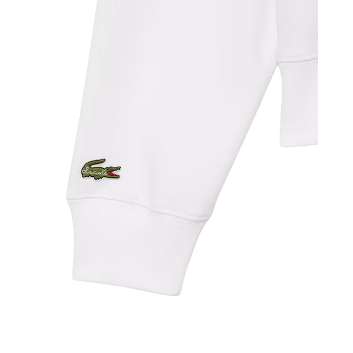 White - Side - Lacoste Womens-Ladies Jeu Set Et Match Sweatshirt