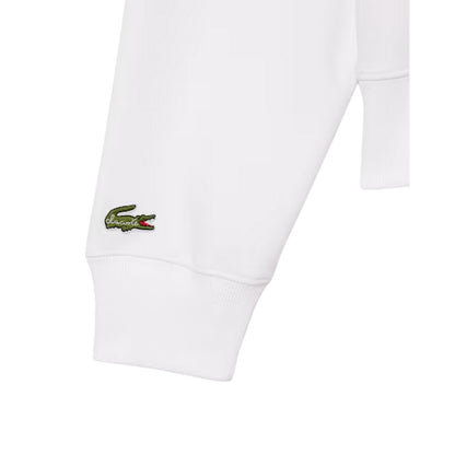 White - Side - Lacoste Womens-Ladies Jeu Set Et Match Sweatshirt