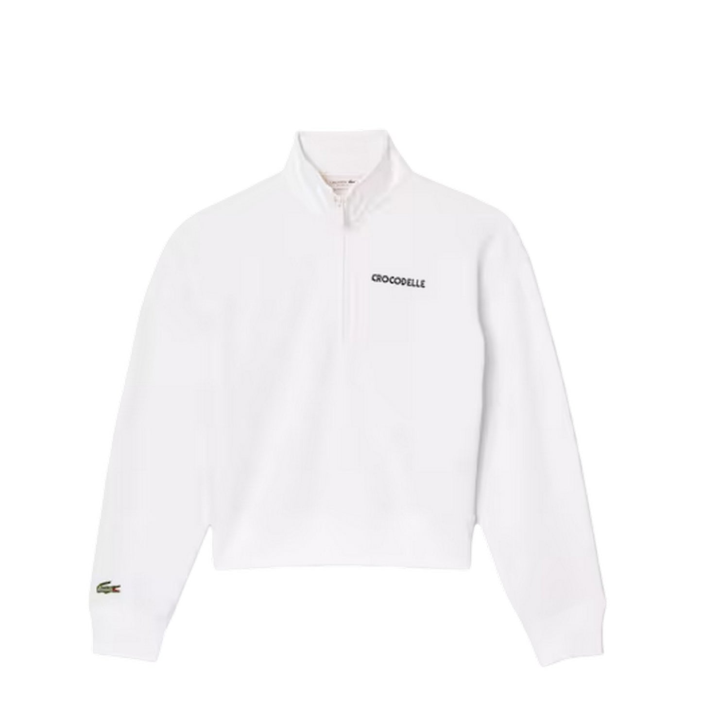 White - Front - Lacoste Womens-Ladies Jeu Set Et Match Sweatshirt
