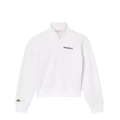 White - Front - Lacoste Womens-Ladies Jeu Set Et Match Sweatshirt