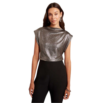 Charcoal - Side - Ted Baker Womens-Ladies Jjesca Metallic Top