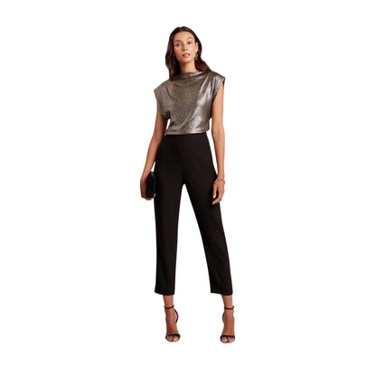 Charcoal - Lifestyle - Ted Baker Womens-Ladies Jjesca Metallic Top
