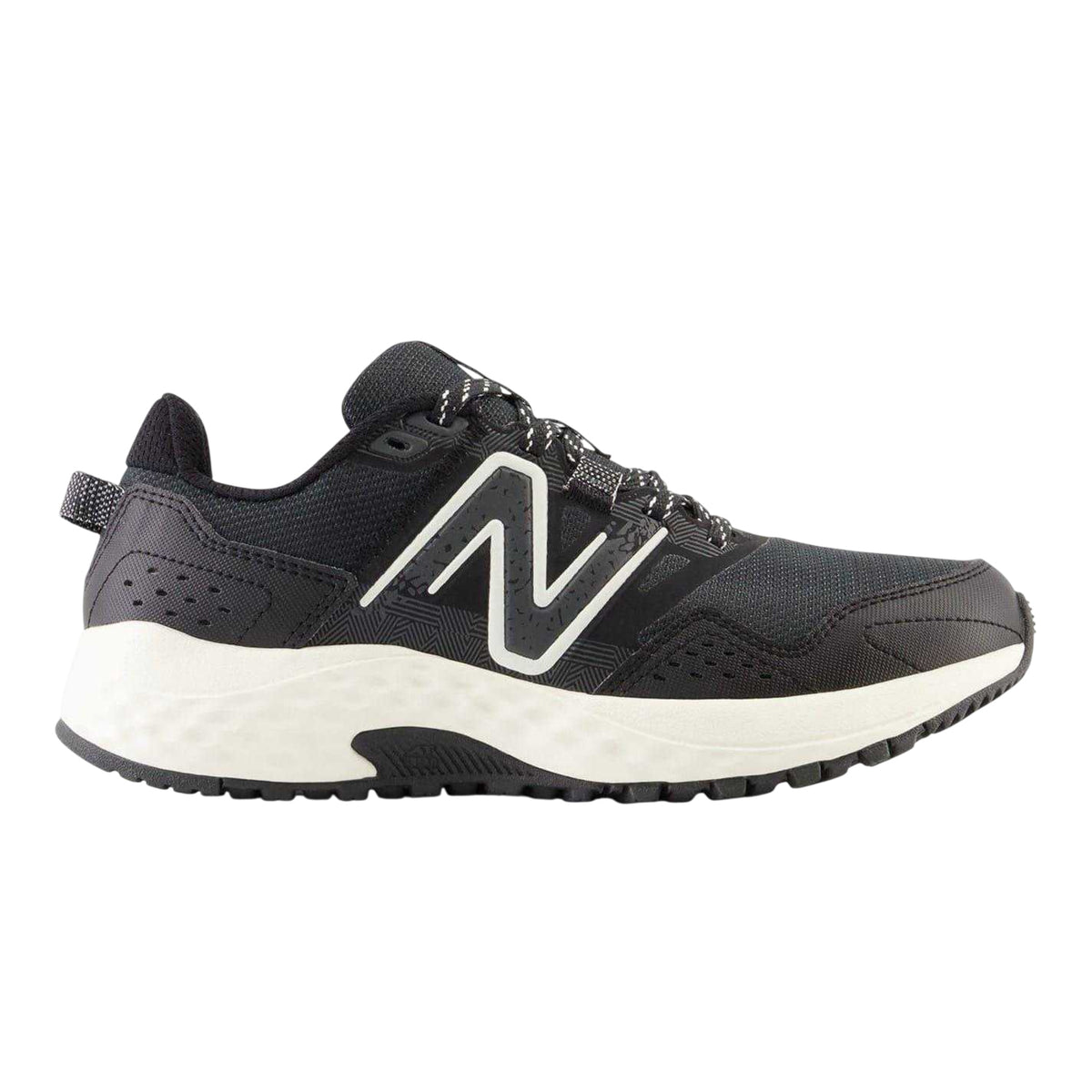 Black-White - Side - New Balance Womens-Ladies 410v8 Running Trainers