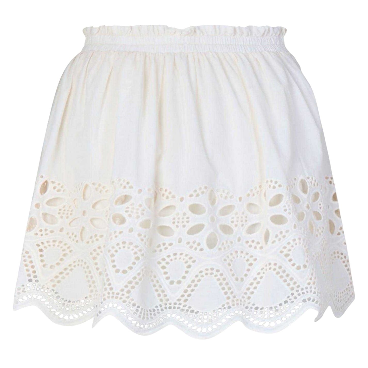 Gardenia - Back - Edited Womens-Ladies Quella Broderie Mini Skirt