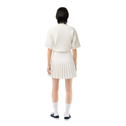 White - Back - Lacoste Womens-Ladies Heritage Mini Skirt
