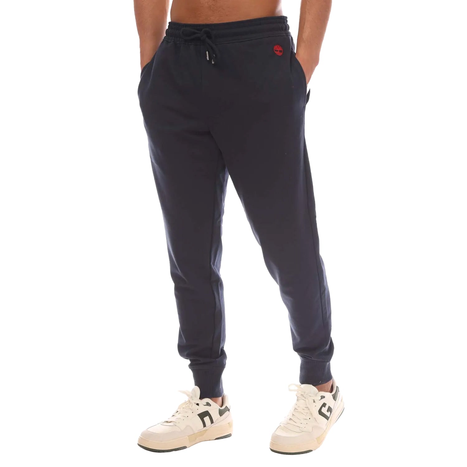 Navy - Side - Timberland Mens Exeter River Loopback Jogging Bottoms