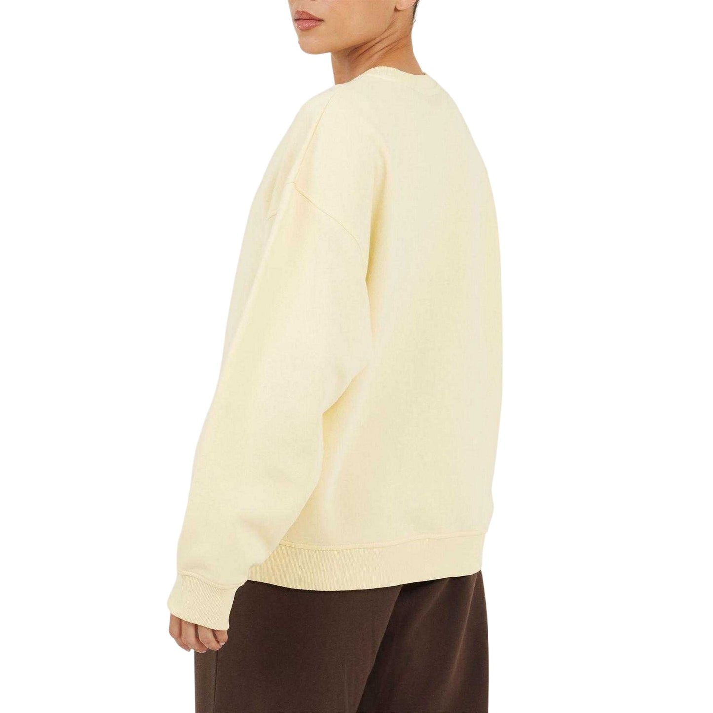 Yellow - Back - Brave Soul Womens-Ladies Soho Crew Neck Sweatshirt
