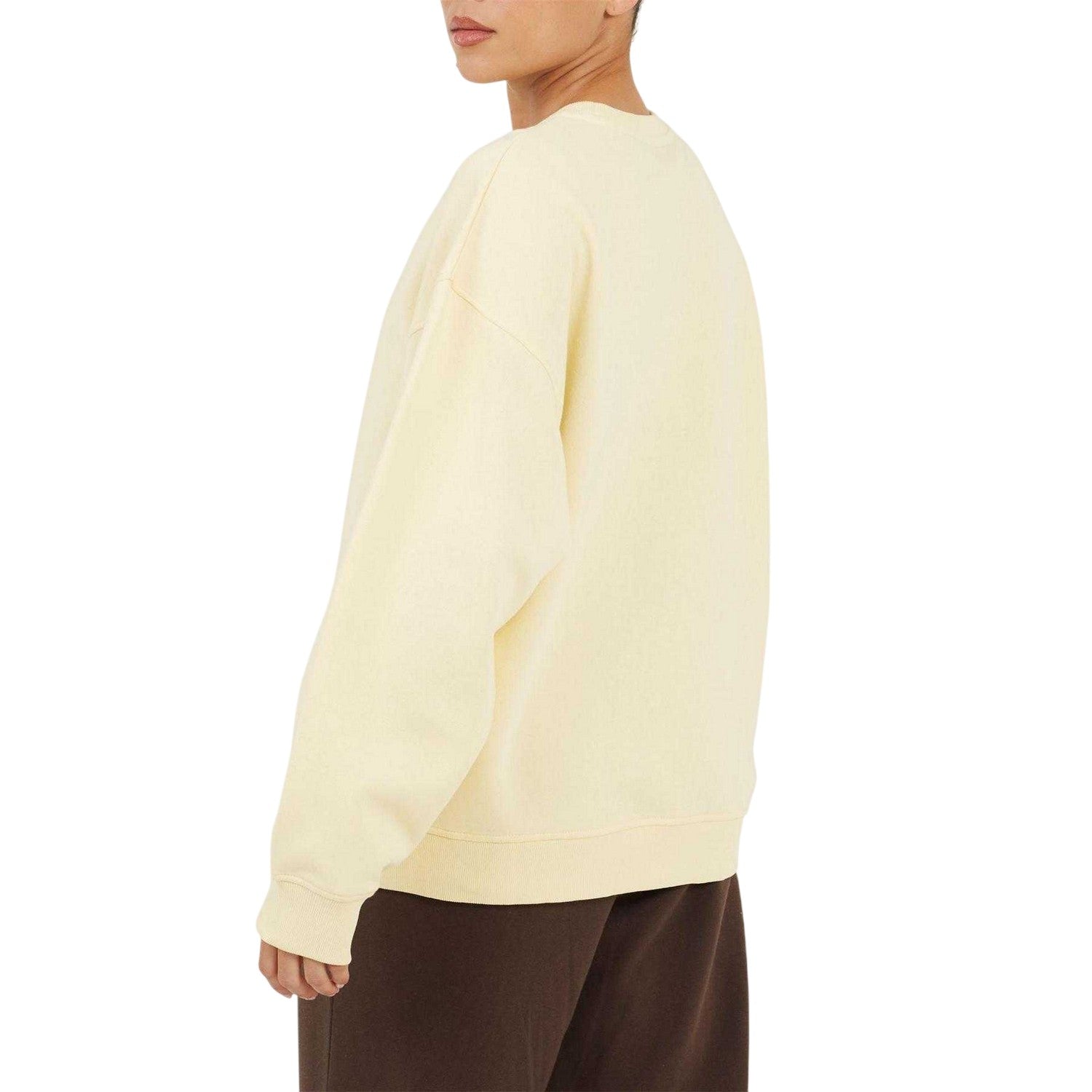 Yellow - Back - Brave Soul Womens-Ladies Soho Crew Neck Sweatshirt