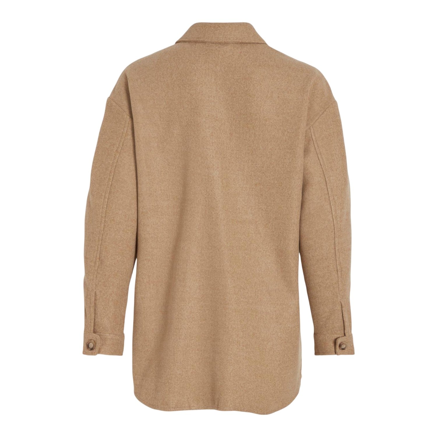 Tigers Eye - Back - Enhance Womens-Ladies Long-Sleeved Shacket