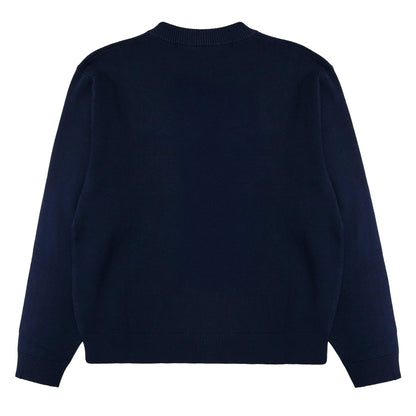 Blue - Back - Slazenger Mens Embroidered Logo Crew Neck Casual Sweatshirt