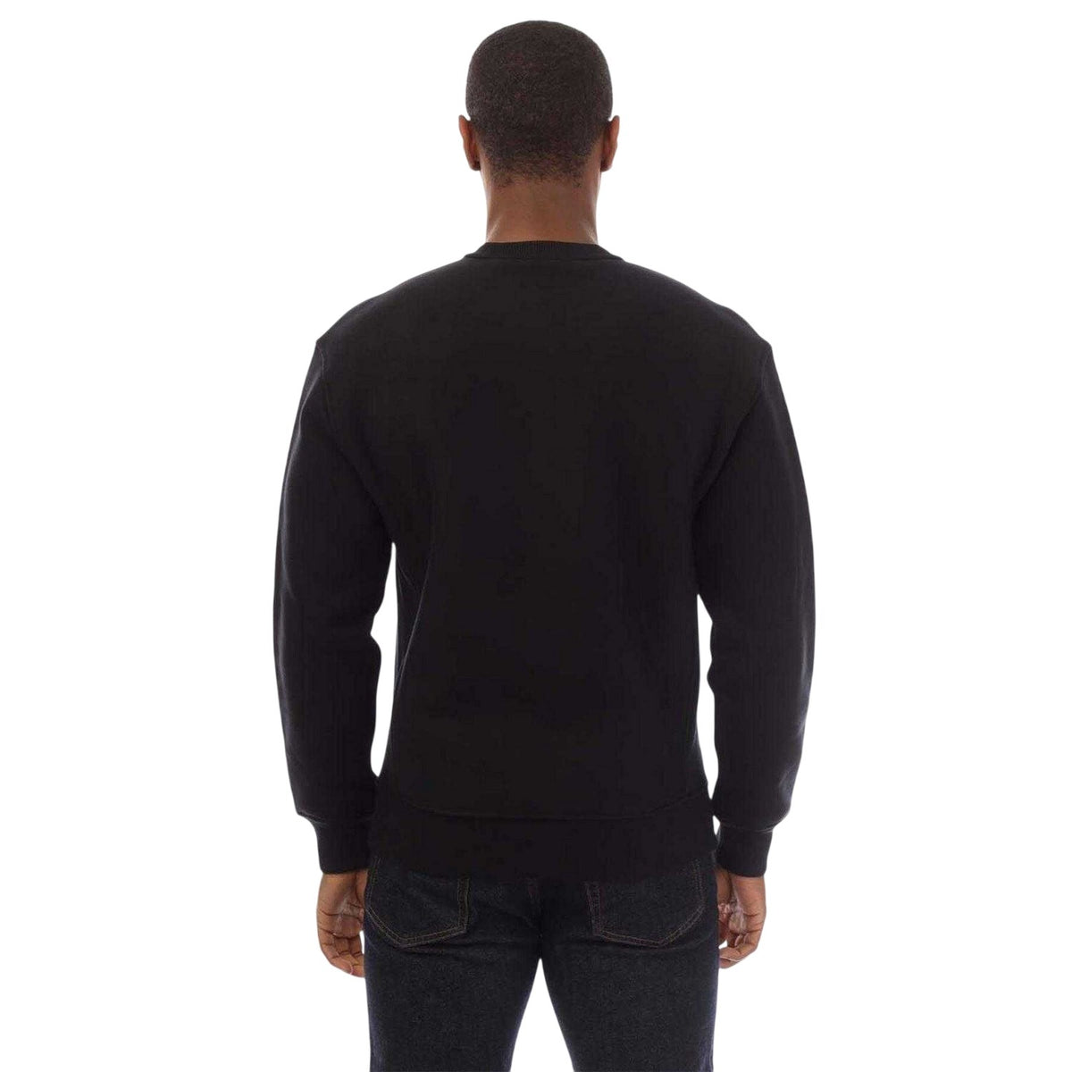 Black - Back - Belstaff Mens Hockley Fleece Sweatshirt
