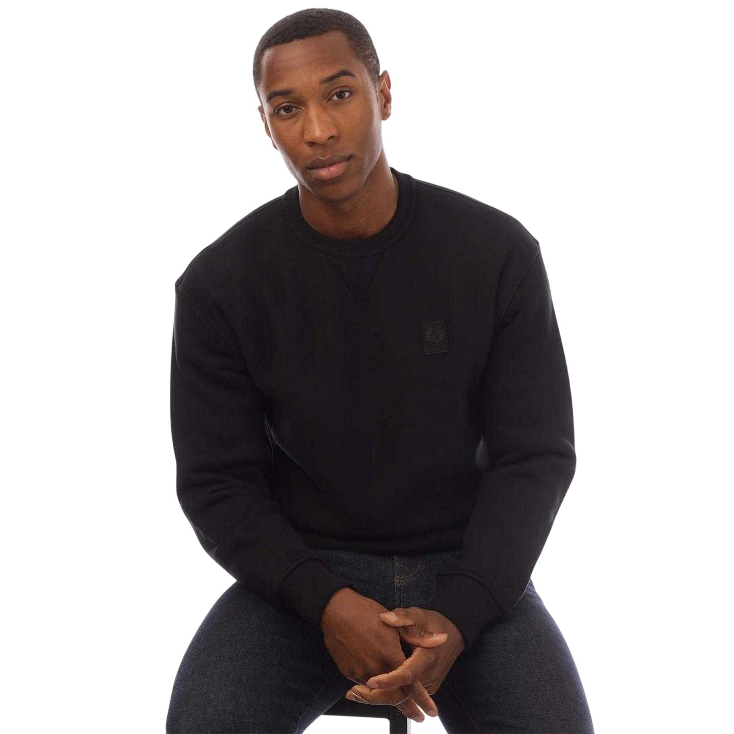 Black - Lifestyle - Belstaff Mens Hockley Fleece Sweatshirt