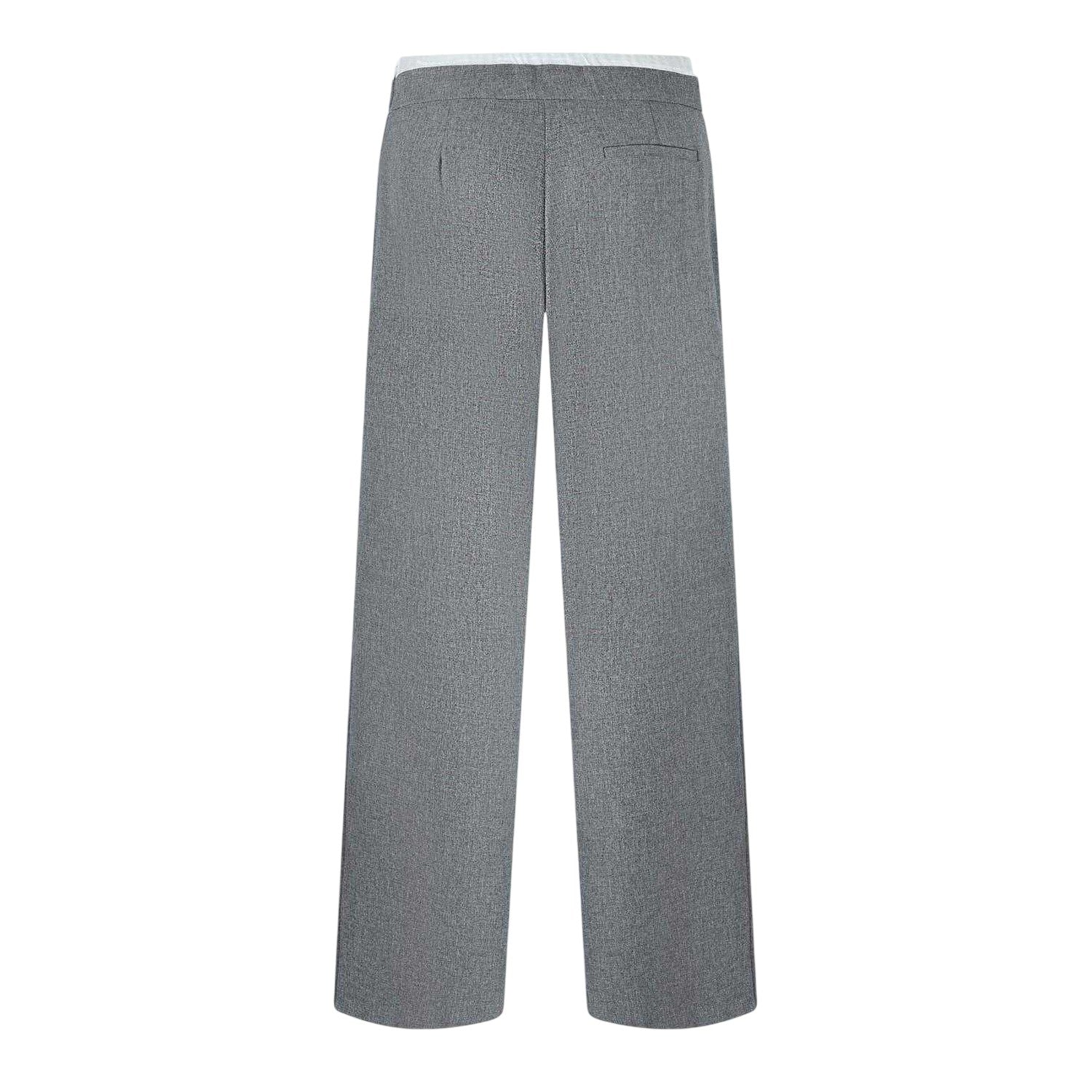 Grey Marl - Back - Jack Wills Womens-Ladies Wide Leg Chinos