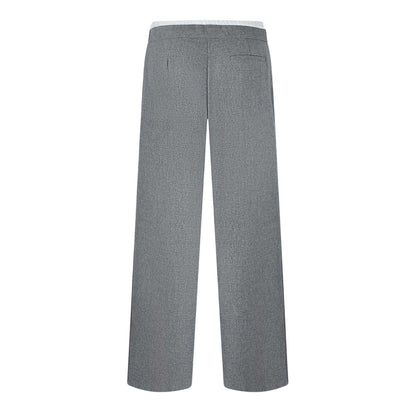 Grey Marl - Back - Jack Wills Womens-Ladies Wide Leg Chinos