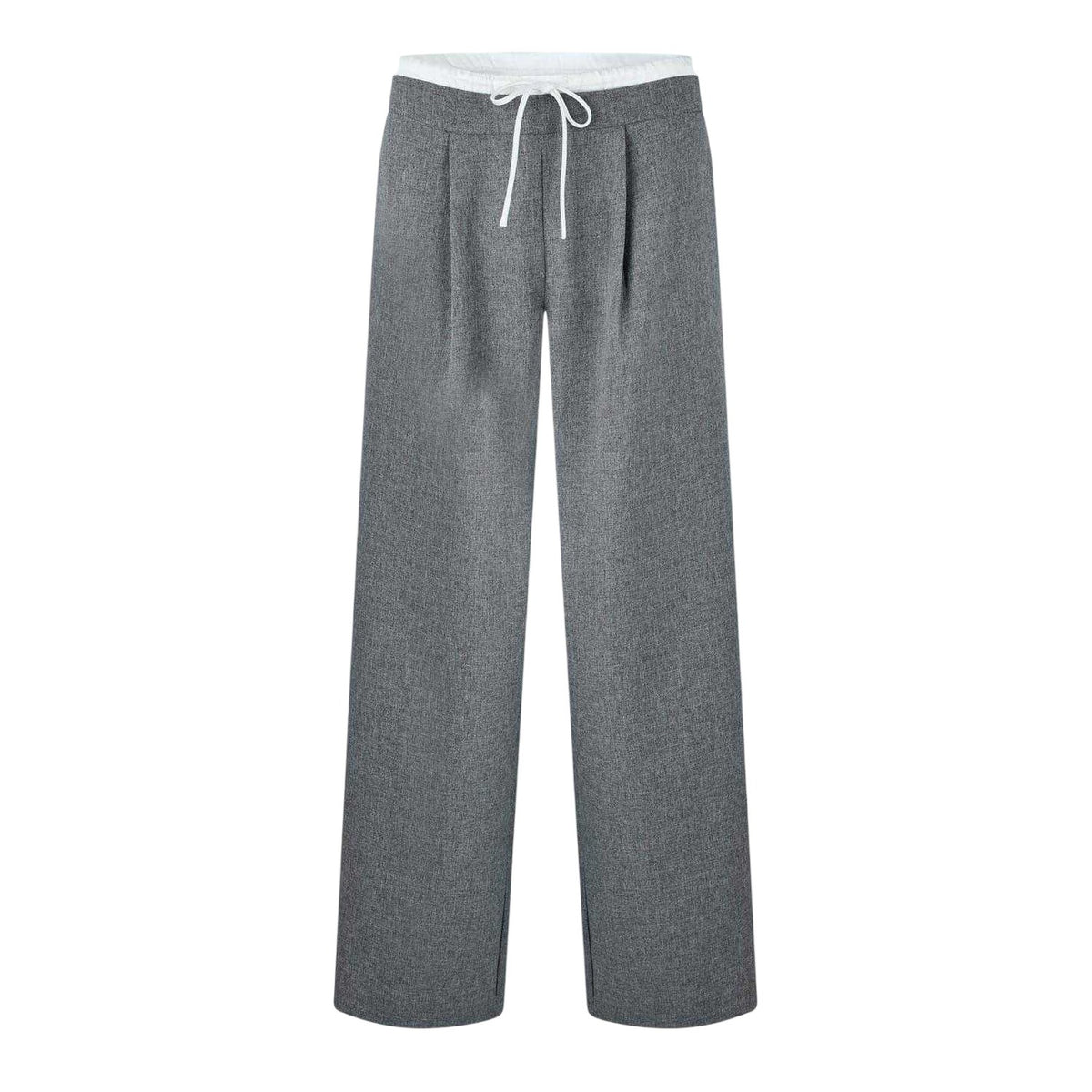 Grey Marl - Front - Jack Wills Womens-Ladies Wide Leg Chinos