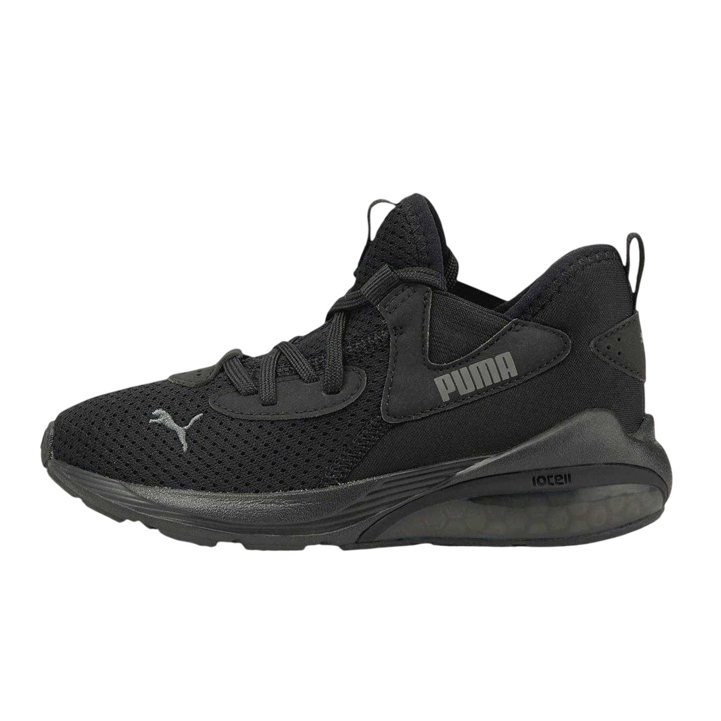 Black - Back - Puma Boys Flat Trainers