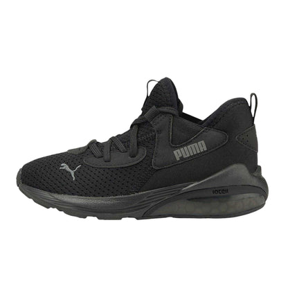 Black - Back - Puma Boys Flat Trainers