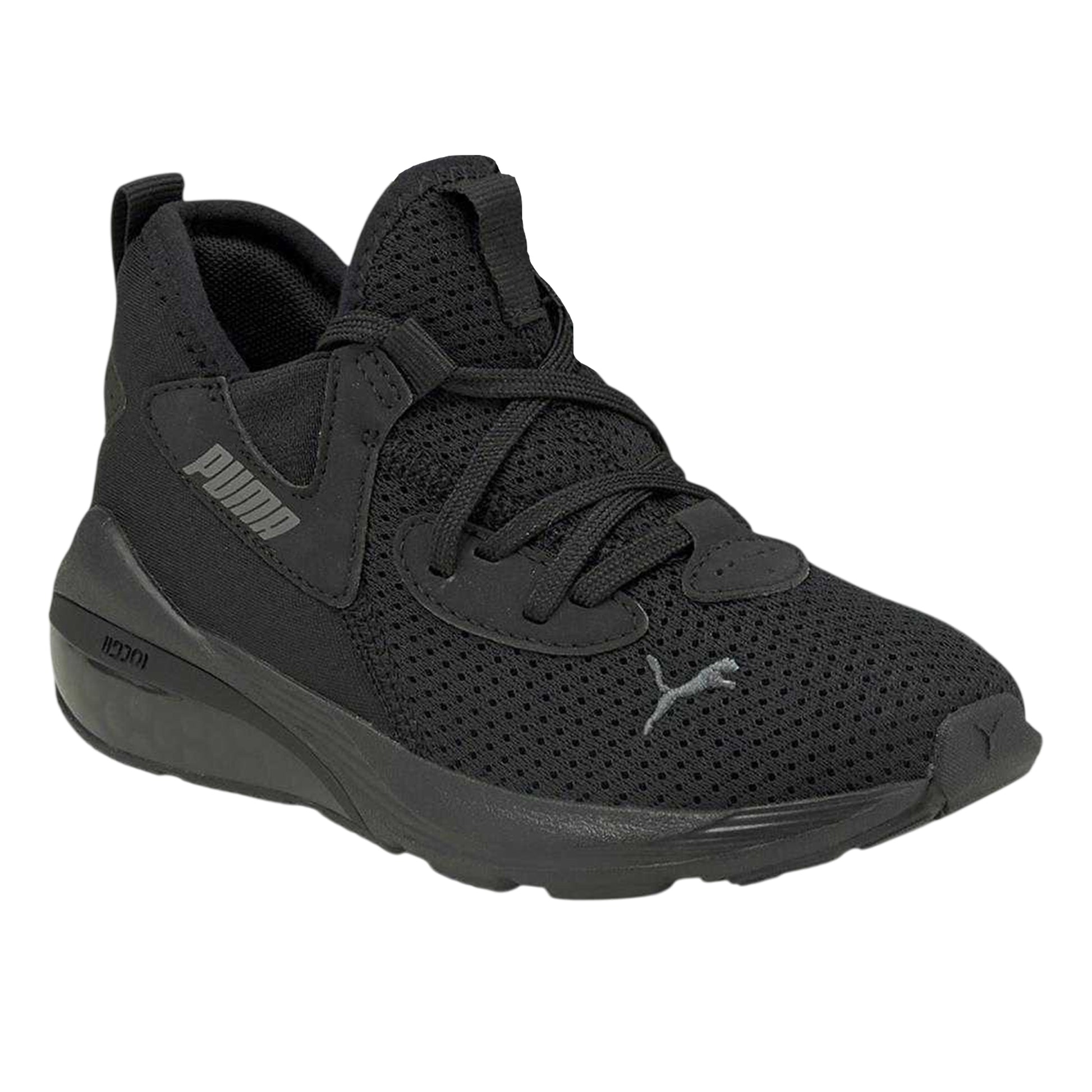 Black - Front - Puma Boys Flat Trainers