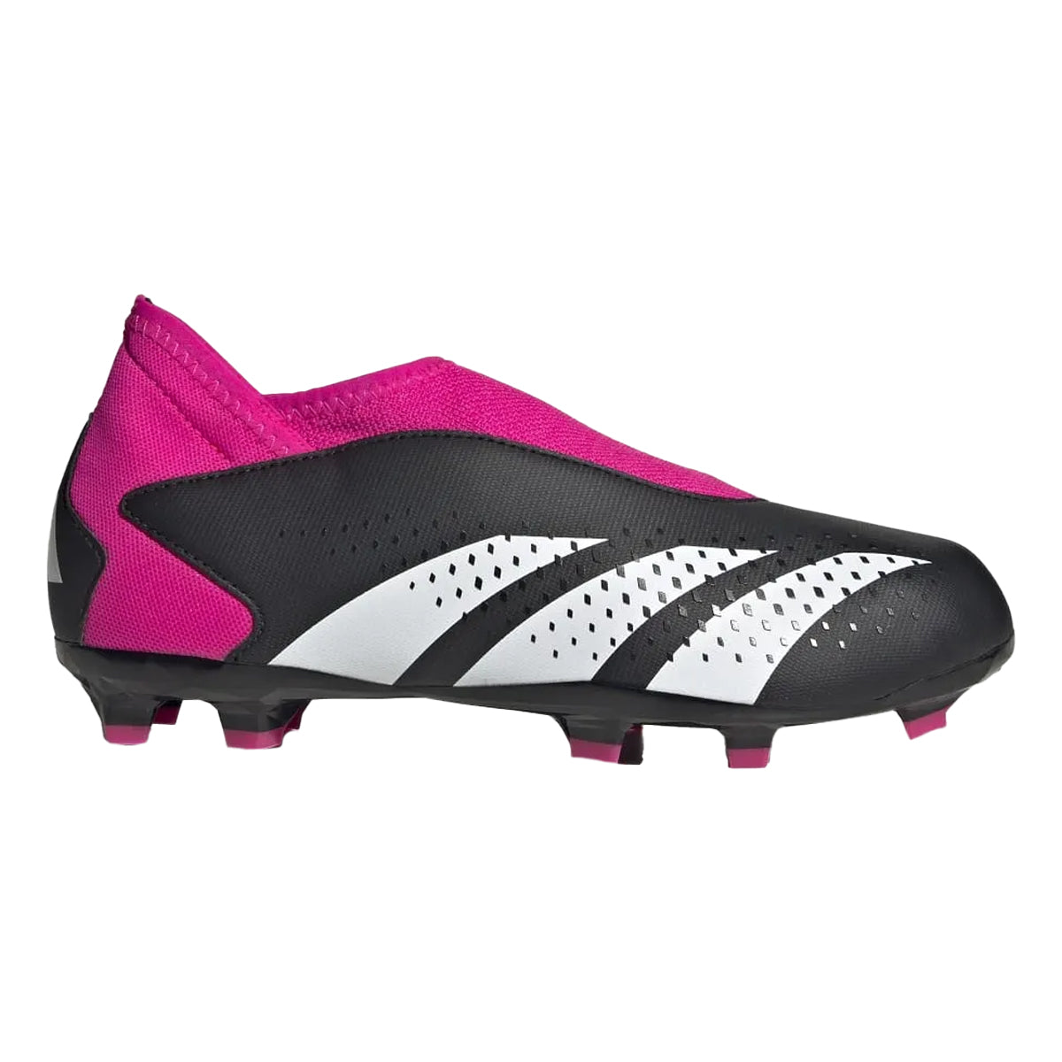 Black - Front - Adidas Childrens-Kids Predator Accuracy 3 Firm Ground Boots