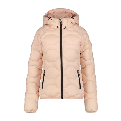 Baby Pink - Front - Icepeak Womens-Ladies Patterned Full Zip Puffer Jacket