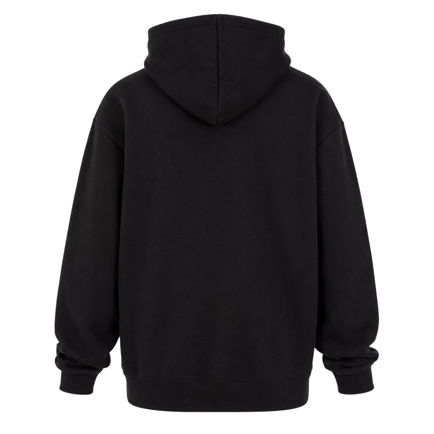 Black - Back - Mercier Mens Embroidered Hoodie