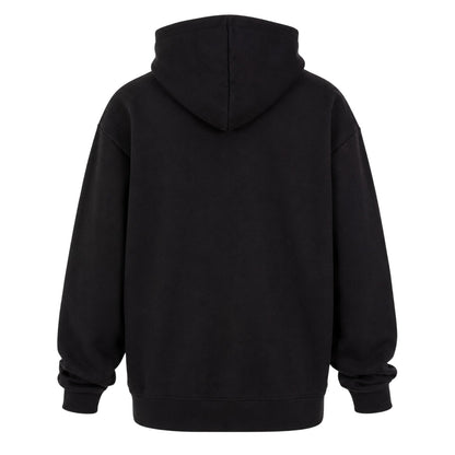 Black - Back - Mercier Mens Embroidered Hoodie