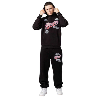Black - Lifestyle - Mercier Mens Embroidered Hoodie