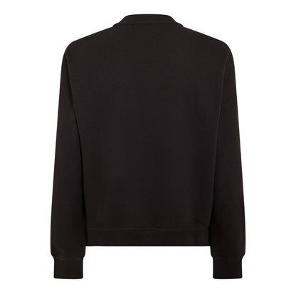 Black - Back - Diesel Mens Ginn Felpa Logo Crew Neck Sweatshirt
