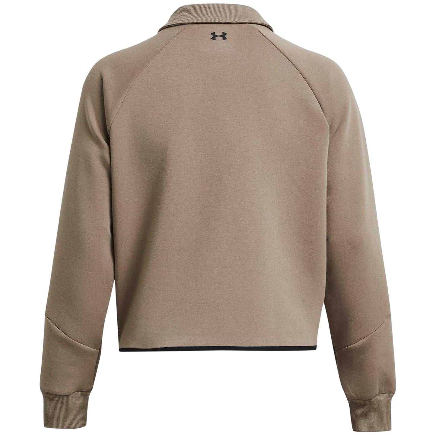 Brown - Back - Under Armour Womens-Ladies Collared Boxy Sweatshirt