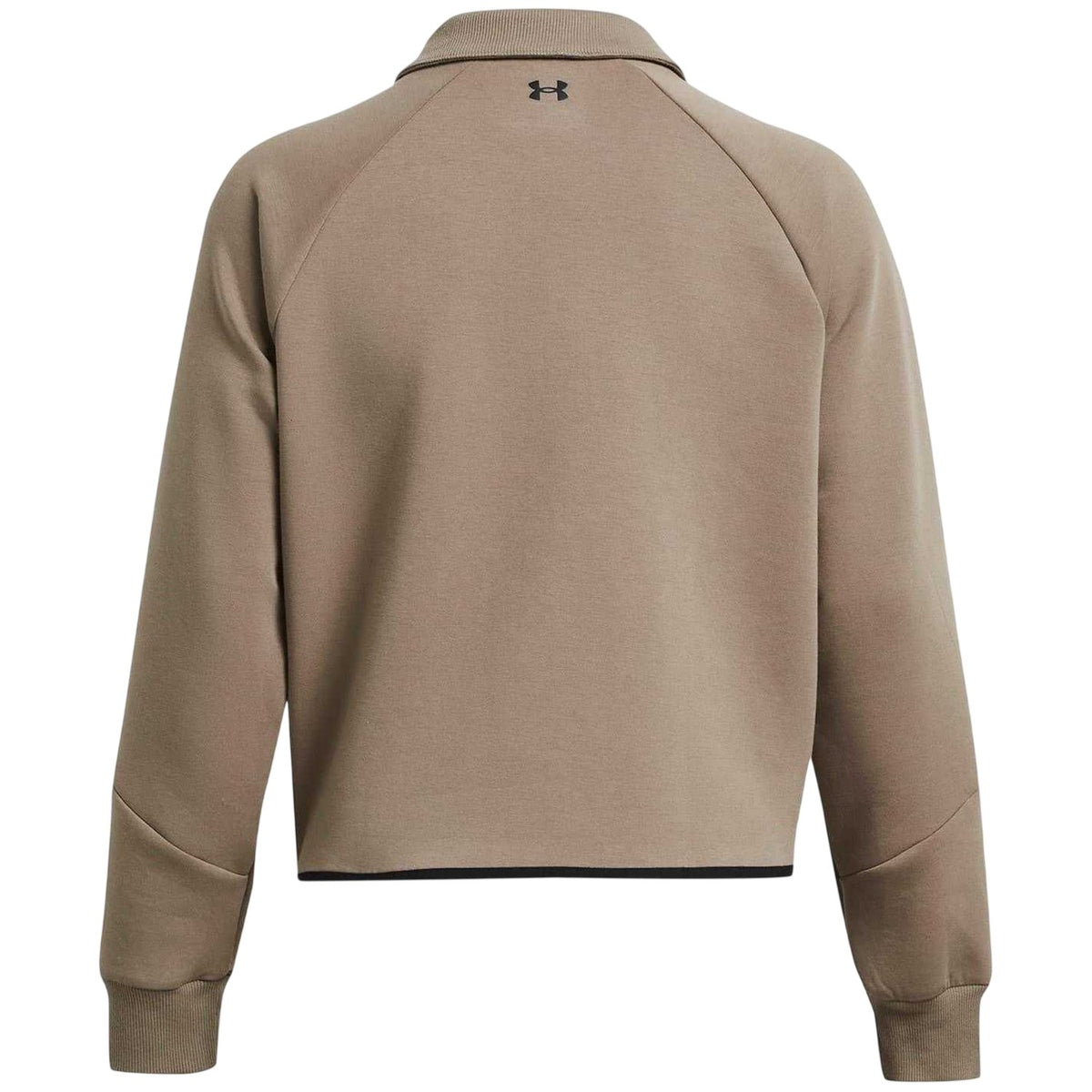 Brown - Back - Under Armour Womens-Ladies Collared Boxy Sweatshirt
